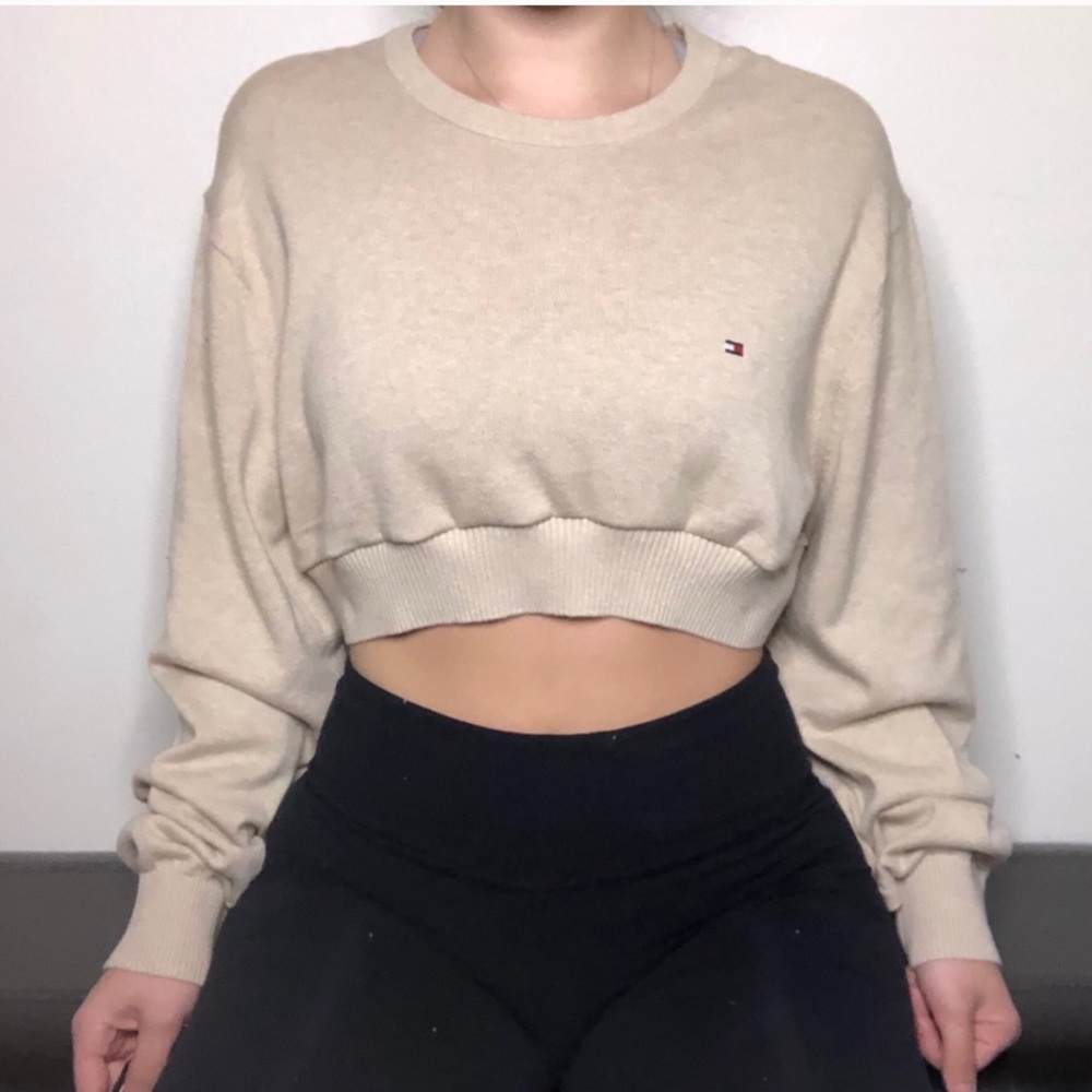 TOMMY HILFIGER Crop Sweater